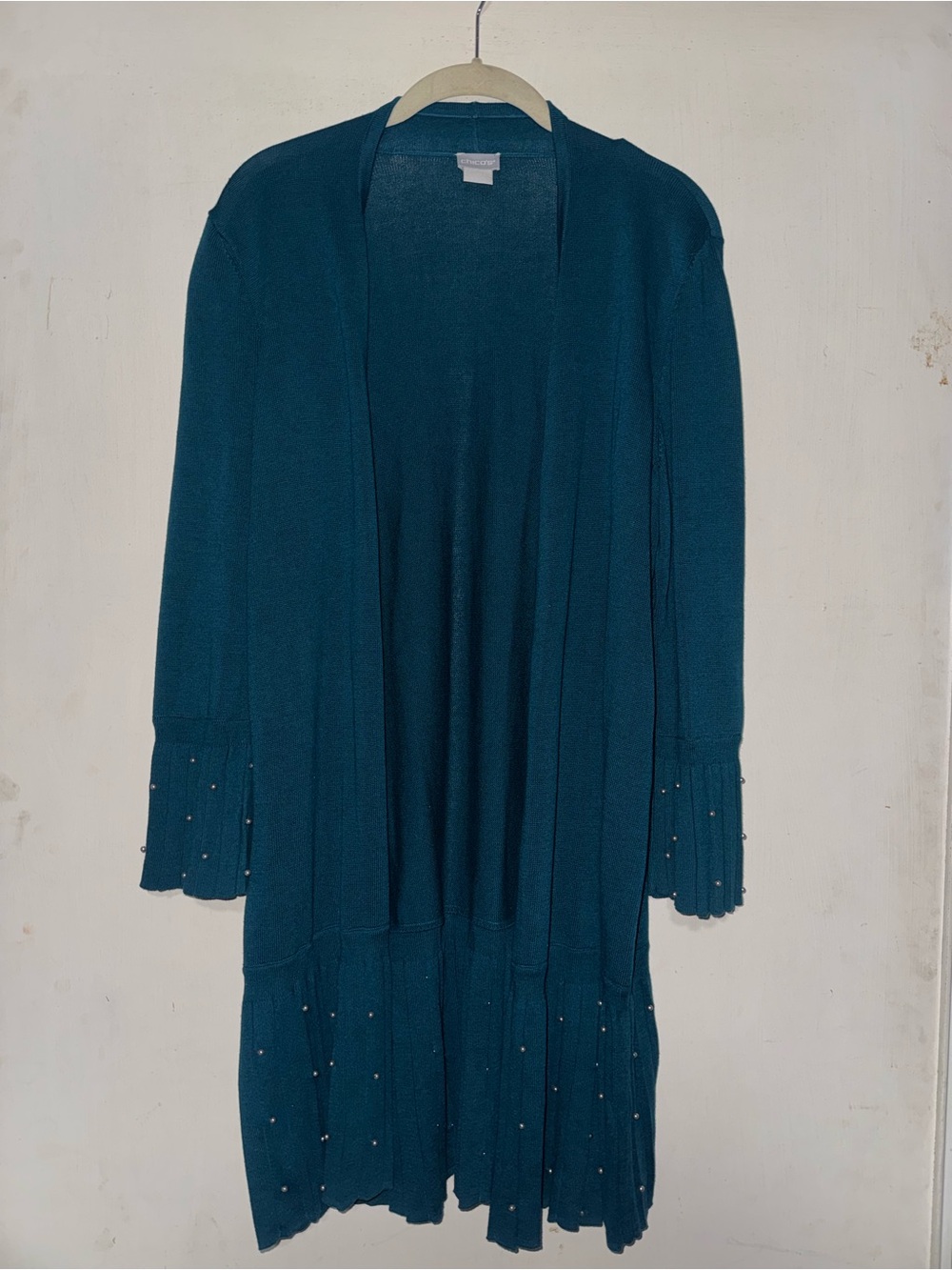 Chico's Teal Knit Cardigan